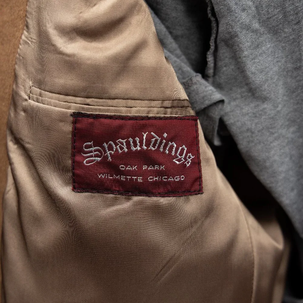 Custom Camel Hair Blazer Jacket by Spauldings Oak Park - Picture 2 of 4